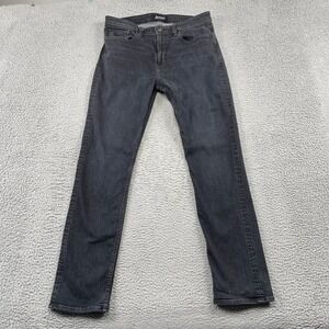 Revtown Jeans Mens 36x34 Black Sharp Decade Denim Slim Fit Stretch Dark Wash